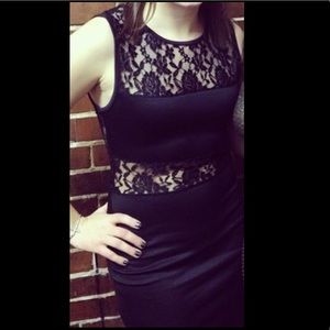 Black Lace Dress -Size M